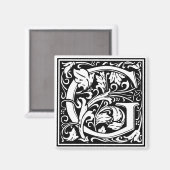 William Morris Alphabet "G" Magnet (Vorderseite/Rückseite)