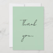 William Morris Alphabet Golden Lily Green Dankeskarte (Rückseite)