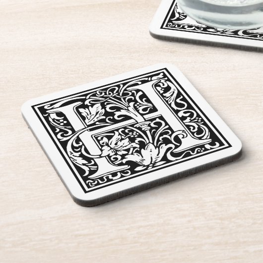 William Morris Alphabet "H" Untersetzer (Linke Seite)