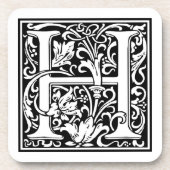 William Morris Alphabet "H" Untersetzer (Vorderseite)