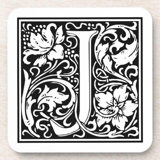 William Morris Alphabet "J" Untersetzer (Vorderseite)