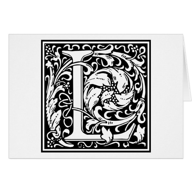William Morris Alphabet "L" (Vorderseite (Horizontal))