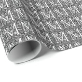 William Morris Alphabet "M" Geschenkpapier (Rolleneckpunkt)