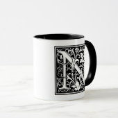 William Morris Alphabet "N" Tasse (VorderseiteRechts)