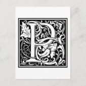 William Morris Alphabet "P" Postkarte (Vorderseite)