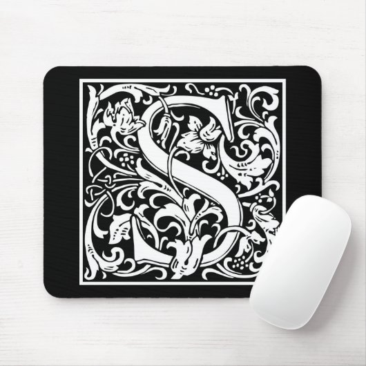 William Morris Alphabet "S" Mousepad (Mit Mouse)