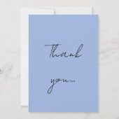 William Morris Alphabet Strawberry Thief Blue Dankeskarte (Rückseite)