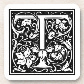 William Morris Alphabet "T" Untersetzer (Vorderseite)