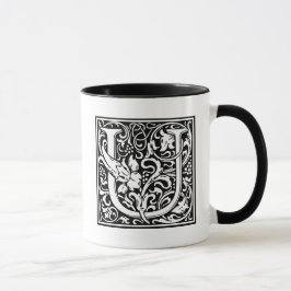 William Morris Alphabet "U" Tasse