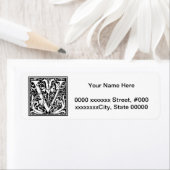 William Morris Alphabet "V" (Insitu)