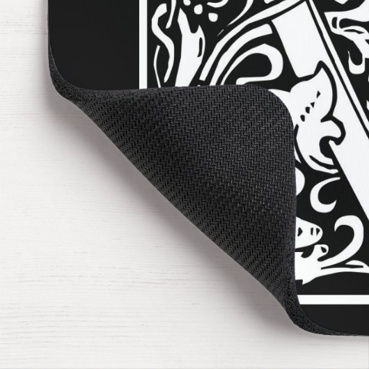 William Morris Alphabet "V" Mousepad (Ecke)