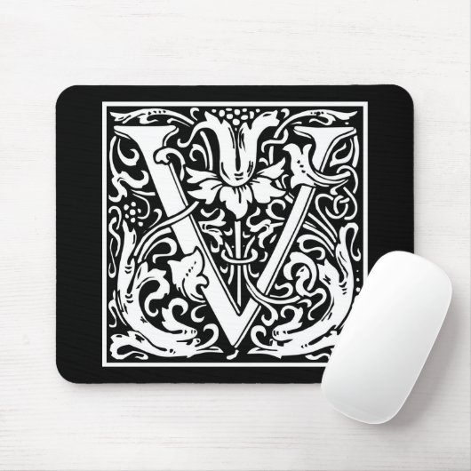 William Morris Alphabet "V" Mousepad (Mit Mouse)