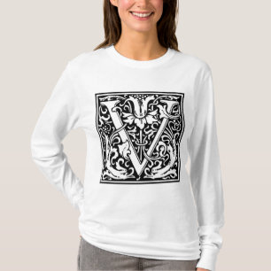 William Morris Alphabet "V" T-Shirt