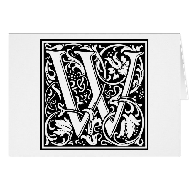 William Morris Alphabet "W" (Vorderseite (Horizontal))
