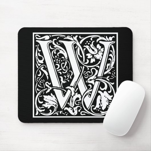 William Morris Alphabet "W" Mousepad (Mit Mouse)
