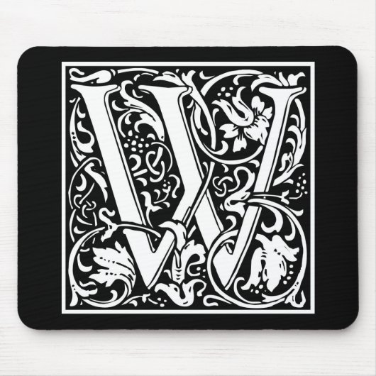 William Morris Alphabet "W" Mousepad (Vorne)