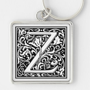 William Morris Alphabet “Z” Schlüsselanhänger