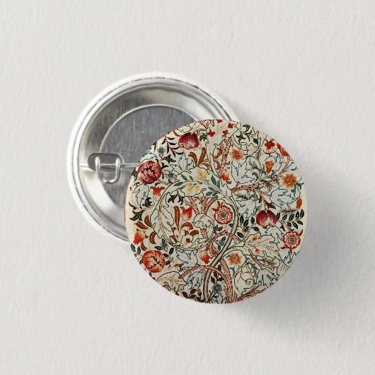 William Morris Ancanthus Portiere Design Button (Vorne & Hinten)