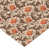 William Morris Anemone, Beige, Brown & Rust Orange Kurzer Tischläufer (Ecke)