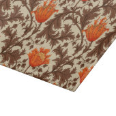 William Morris Anemone, Beige, Brown & Rust Orange Schneidebrett (Ecke)