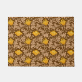 William Morris Anemone, Brown and Mustard Gold Fußmatte (Vorderseite)