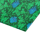 William Morris Anemone, Emerald Green und Blue Schneidebrett (Ecke)