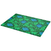 William Morris Anemone, Emerald Green und Blue Schneidebrett (Ecke)