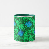 William Morris Anemone, Emerald Green und Blue Tasse (Zentrum)