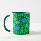 William Morris Anemone, Emerald Green und Blue Tasse (Links)