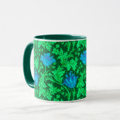 William Morris Anemone, Emerald Green und Blue Tasse (Vorderseite Links)