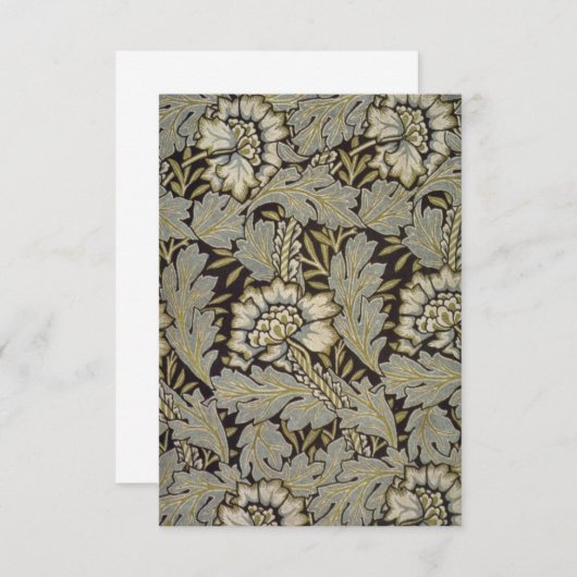 William Morris Anemone Floral Print Card Dankeskarte (Vorne/Hinten)