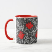 William Morris Anemone, Grau/Grau/Rote Tasse (Links)