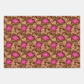 William Morris Anemone, Green, Brown und Blue Geschenkpapier Set (Vorderseite 2)
