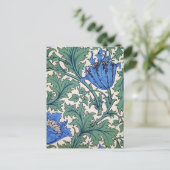 William Morris "Anemone" Postkarte (Stehend Vorderseite)