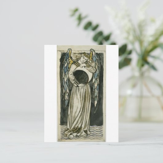 William Morris Angel Postkarte (Stehend Vorderseite)