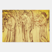William Morris ANGELS Wrapping Paper Flat Sheet Geschenkpapier Set (Vorderseite 2)