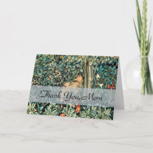 William Morris Antik-Fuchs-Wald-Tapeten-Kunst Dankeskarte