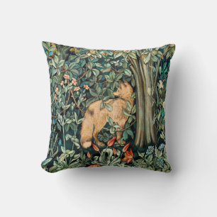 William Morris Antik-Fuchs-Wald-Tapeten-Kunst Kissen