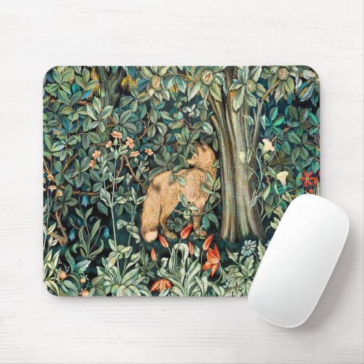 William Morris Antik-Fuchs-Wald-Tapeten-Kunst Mousepad (Mit Mouse)