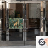 William Morris Antik-Fuchs-Wald-Teppich-Kunst Fensteraufkleber (Büro Tür)
