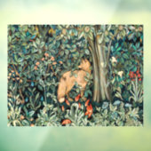 William Morris Antik-Fuchs-Wald-Teppich-Kunst Fensteraufkleber (Blatt 3)