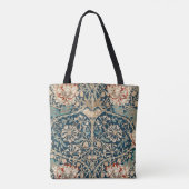 William Morris Antike Florales Geißblattmuster Tasche (Rückseite)