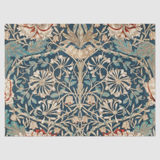 William Morris Antike Geißblatt Blumen Seidenpapier (Vorderseite)