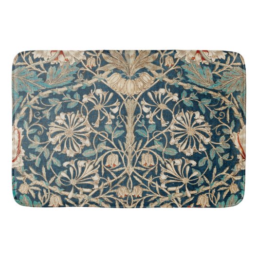 William Morris Antike Geißblatt Blumenmuster Badematte (Vorderseite)