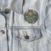 William Morris Antike Geißblatt Blumenmuster Button (Beispiel)