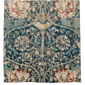 William Morris Antike Geißblatt Blumenmuster Duschvorhang (Vorderseite)