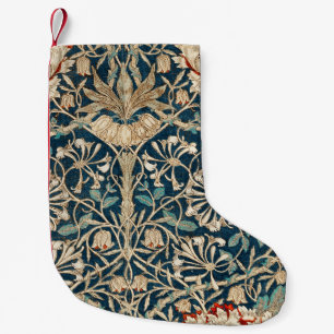 William Morris Antike Geißblatt Blumenmuster Kleiner Weihnachtsstrumpf