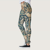 William Morris Antike Geißblatt Blumenmuster Leggings (Links)