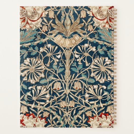 William Morris Antike Geißblatt Blumenmuster Planer (Rückseite)
