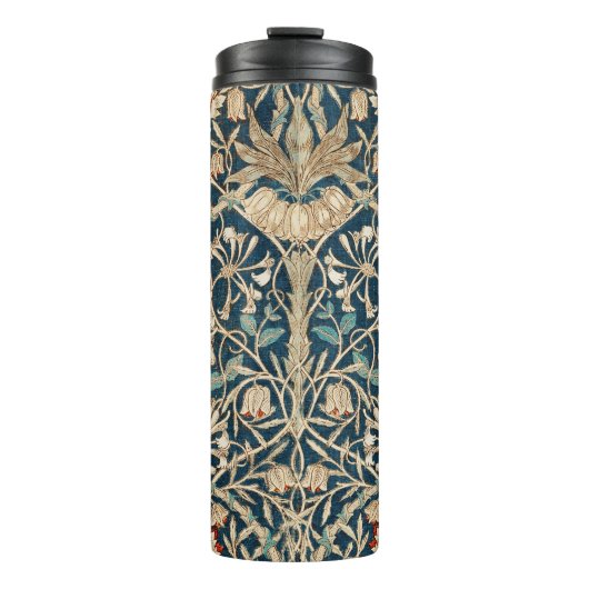 William Morris Antike Geißblatt Blumenmuster Thermosbecher (Vorderseite)